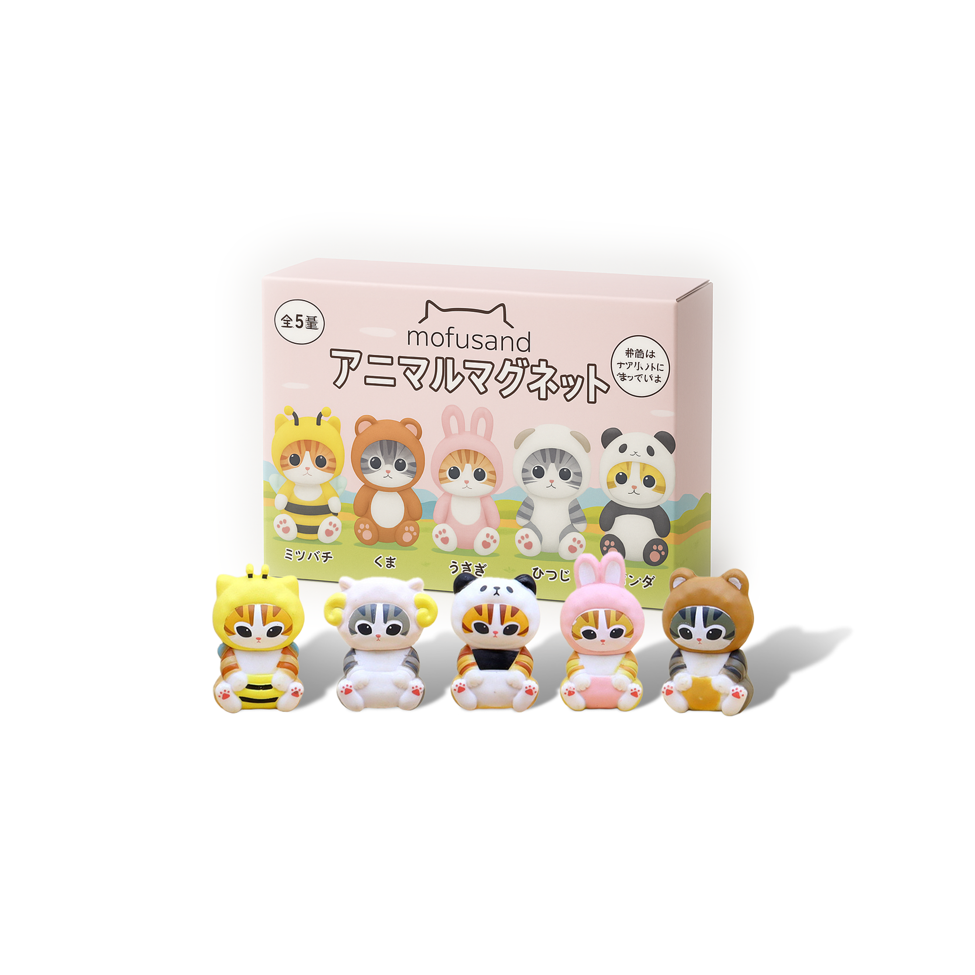 Mofusand mini bear fridge magnets